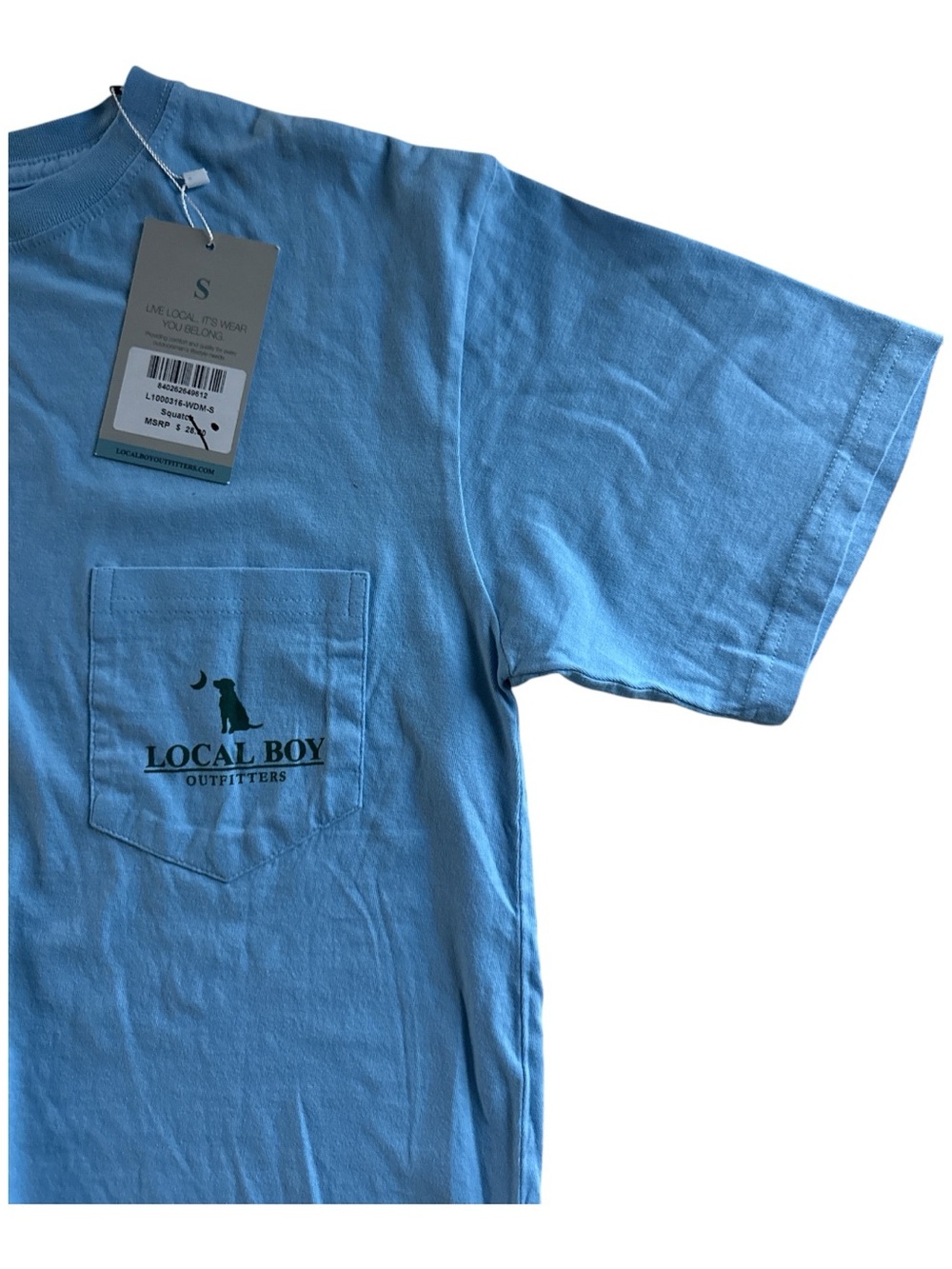Local Boy Outfitters 'Believing Since 2013' Graphic Tee - Lt Blue S Unisex NWT - Picture 3 of 4